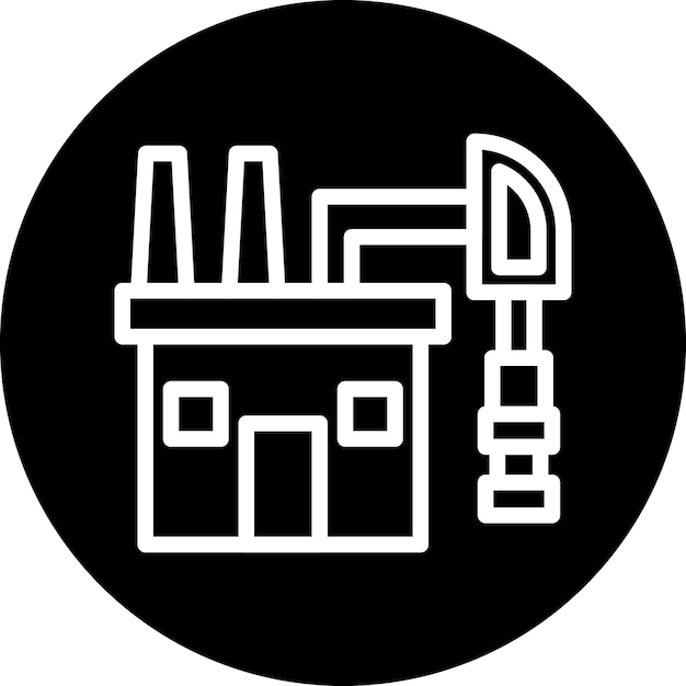 Estilo del icono de los combustibles fósiles