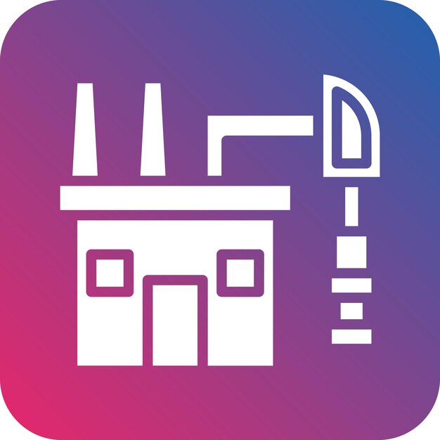 Estilo del icono de los combustibles fósiles
