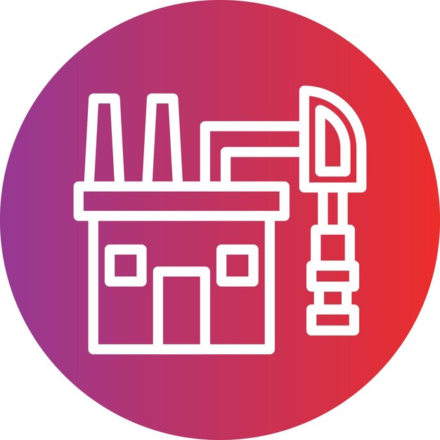 Estilo del icono de los combustibles fósiles