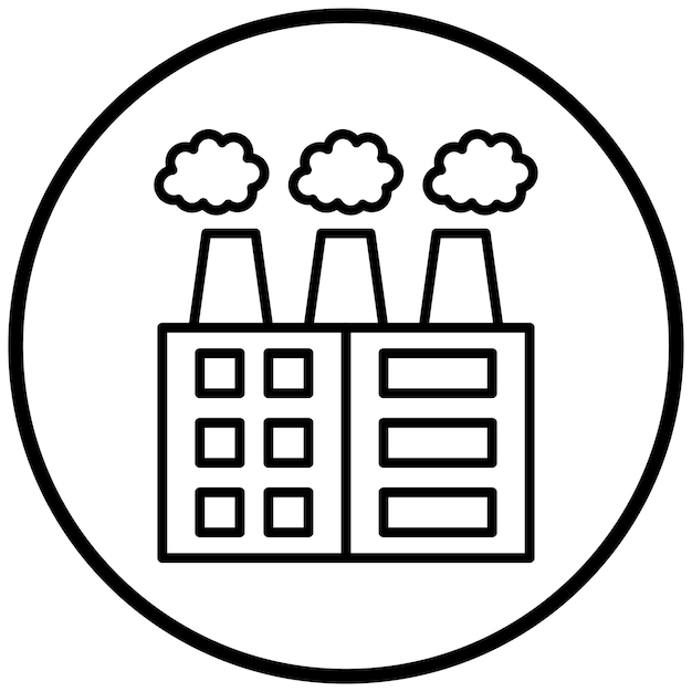 Estilo del icono de los combustibles fósiles