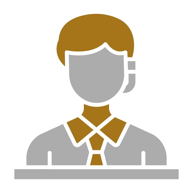 Estilo del icono del comentarista de diseño vectorial