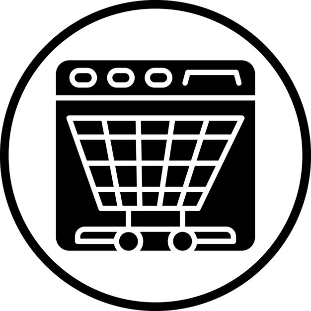 Estilo de icono de comercio electrónico de diseño vectorial