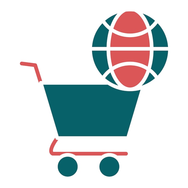 Estilo de icono de comercio electrónico de diseño vectorial