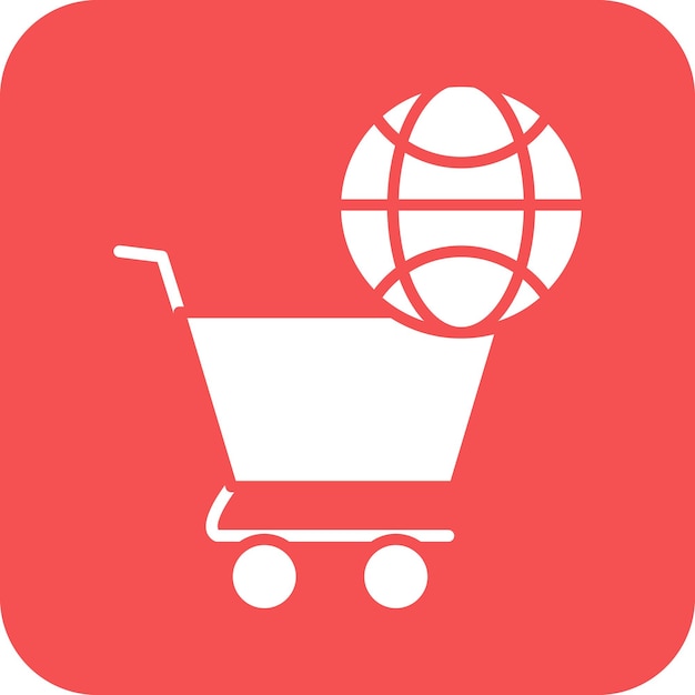 Estilo de icono de comercio electrónico de diseño vectorial