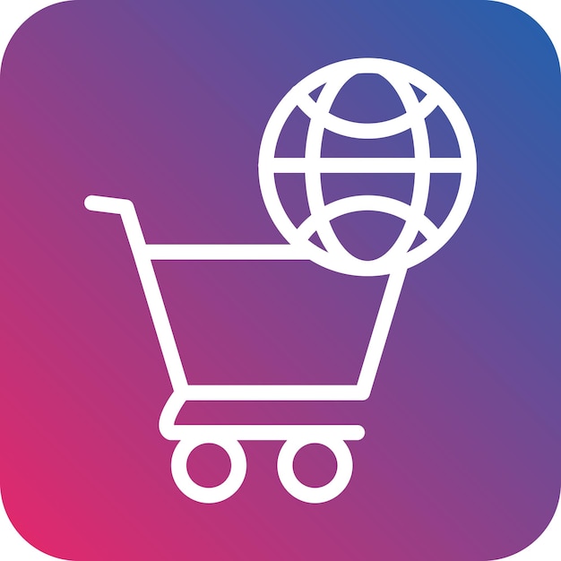 Estilo de icono de comercio electrónico de diseño vectorial