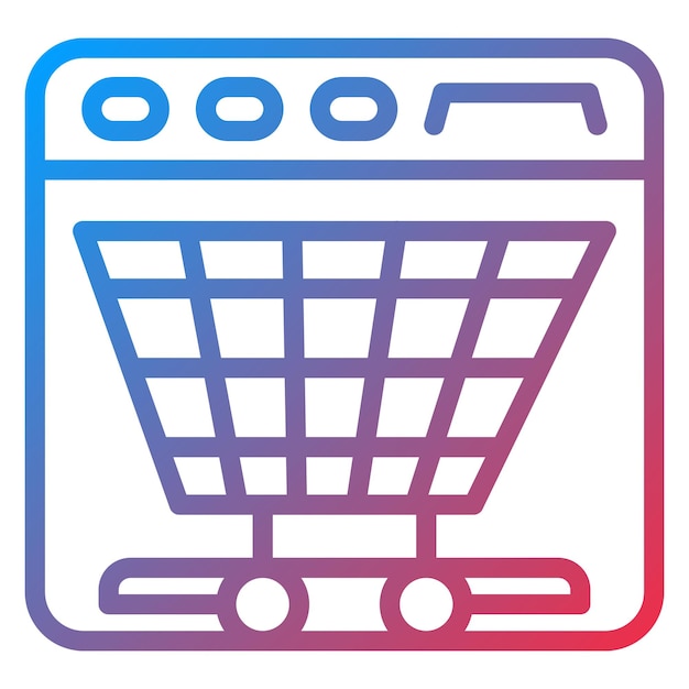 Estilo de icono de comercio electrónico de diseño vectorial