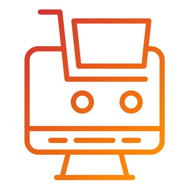 Estilo de icono de comercio electrónico de diseño vectorial