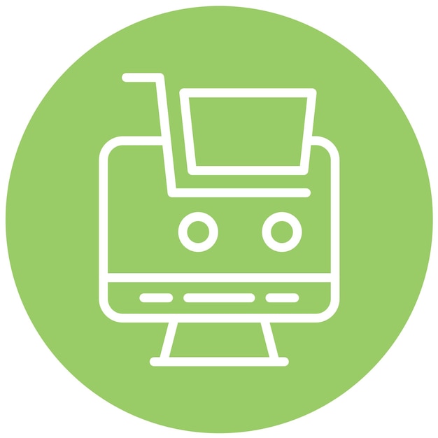 Estilo de icono de comercio electrónico de diseño vectorial