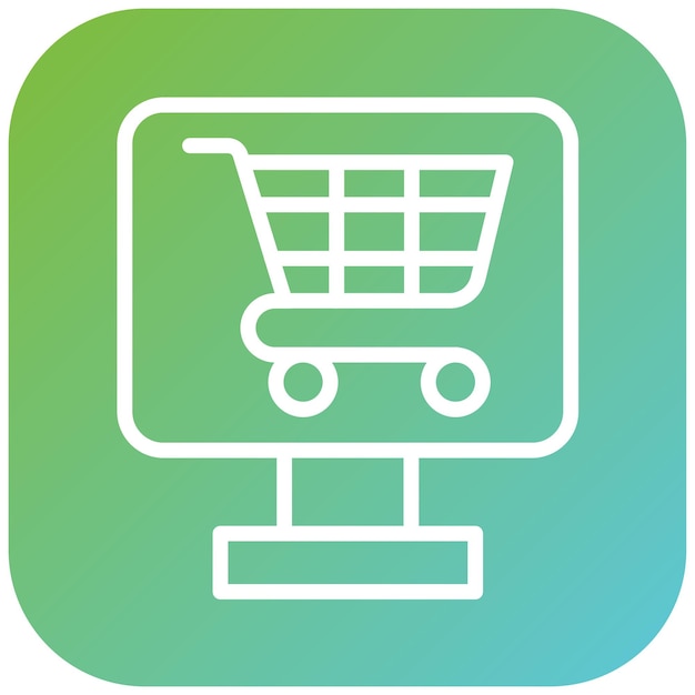 Estilo de icono de comercio electrónico de diseño vectorial