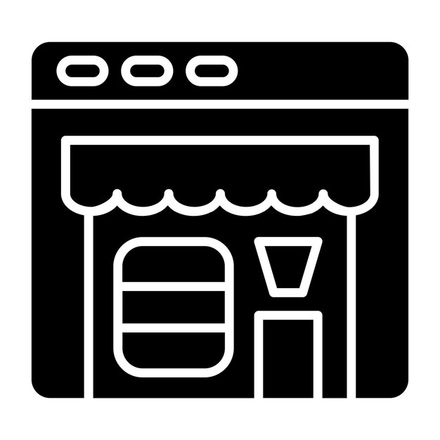 Estilo de icono de comercio electrónico de diseño vectorial
