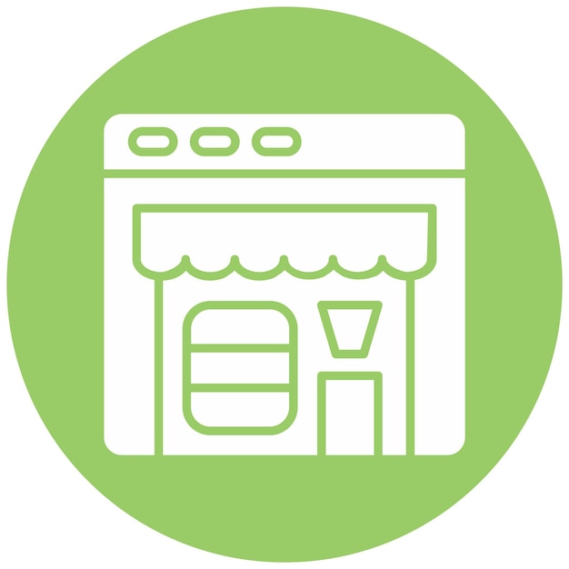 Estilo de icono de comercio electrónico de diseño vectorial