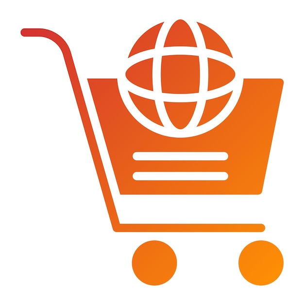 Estilo de icono de comercio electrónico de diseño vectorial