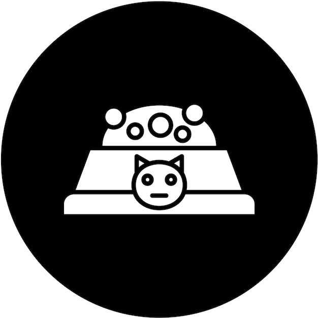 Estilo del icono de la comida de gato