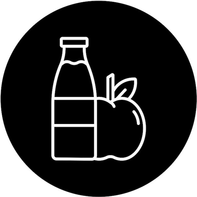 Estilo del icono de la comida saludable