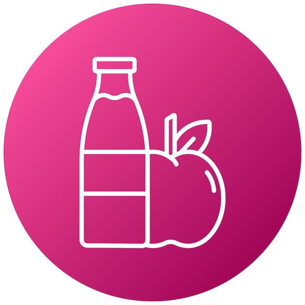 Estilo del icono de la comida saludable