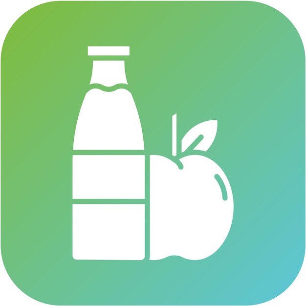 Estilo del icono de la comida saludable