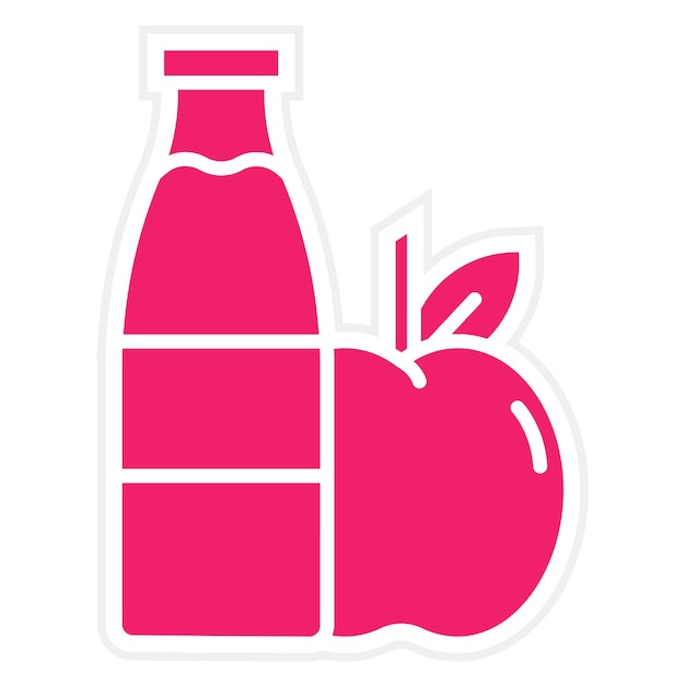 Estilo del icono de la comida saludable