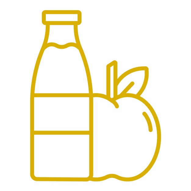 Estilo del icono de la comida saludable