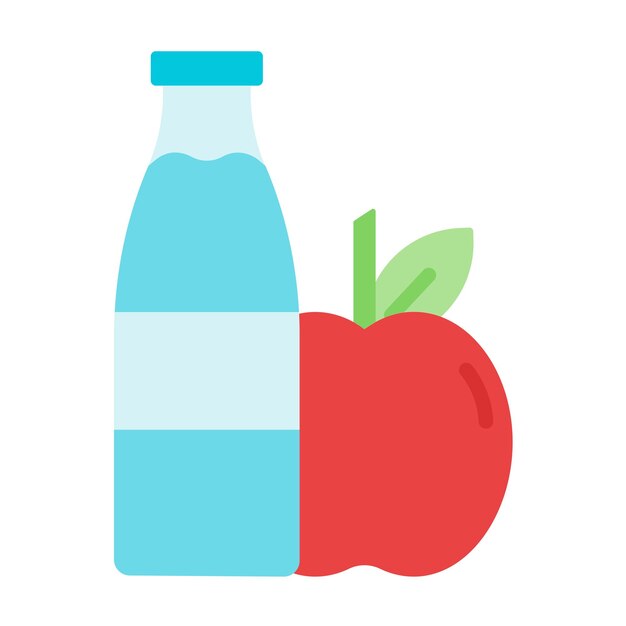 Estilo del icono de la comida saludable
