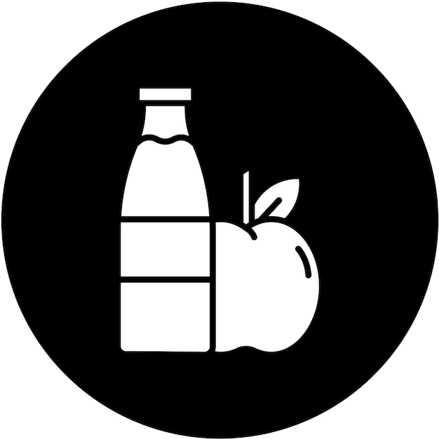 Estilo del icono de la comida saludable