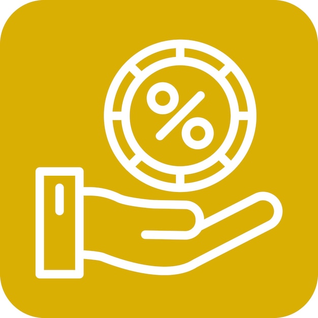 Estilo del icono de la comisión de diseño vectorial