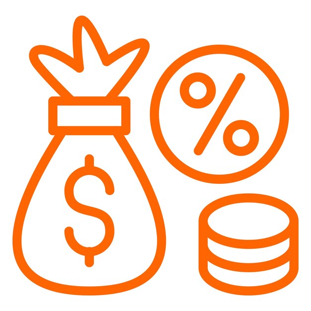 Estilo del icono de la comisión de diseño vectorial