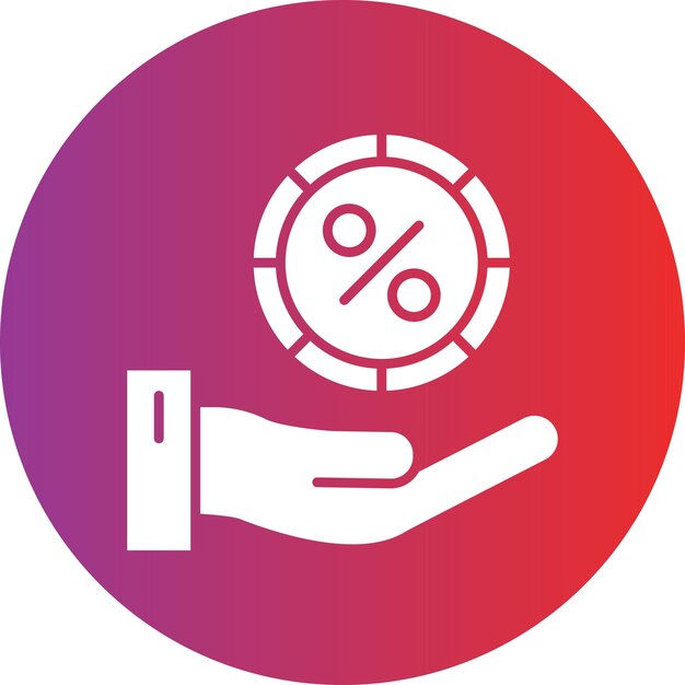 Estilo del icono de la comisión de diseño vectorial