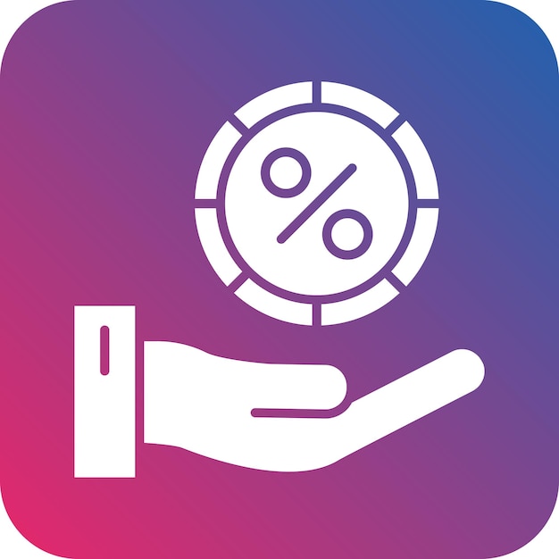 Estilo del icono de la comisión de diseño vectorial