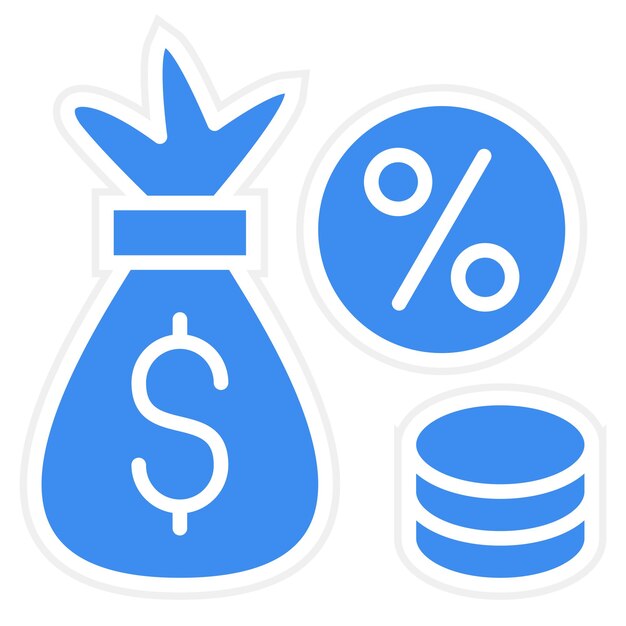Estilo del icono de la comisión de diseño vectorial