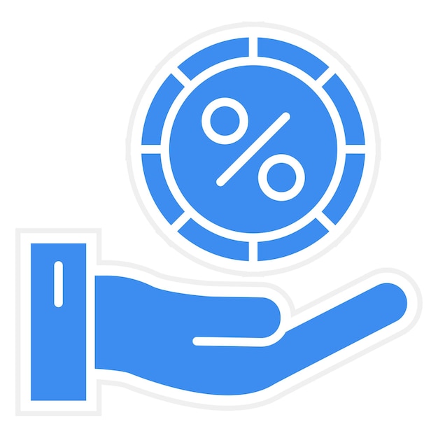 Estilo del icono de la comisión de diseño vectorial