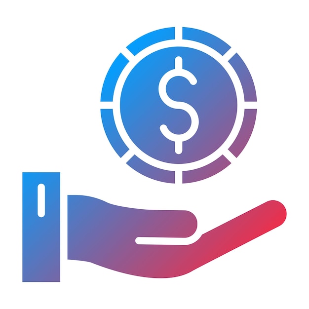 Estilo del icono de la comisión de diseño vectorial