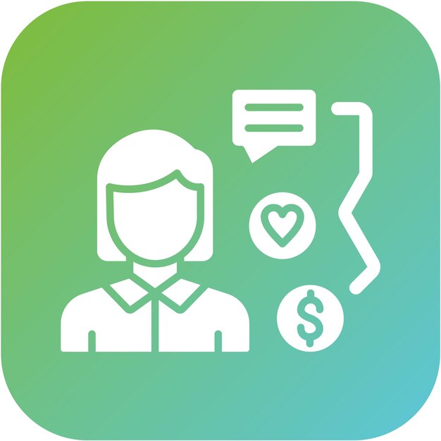 Estilo del icono de la comisión de diseño vectorial