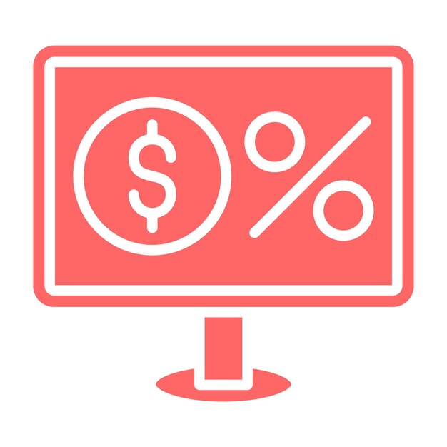 Estilo del icono de la comisión de diseño vectorial