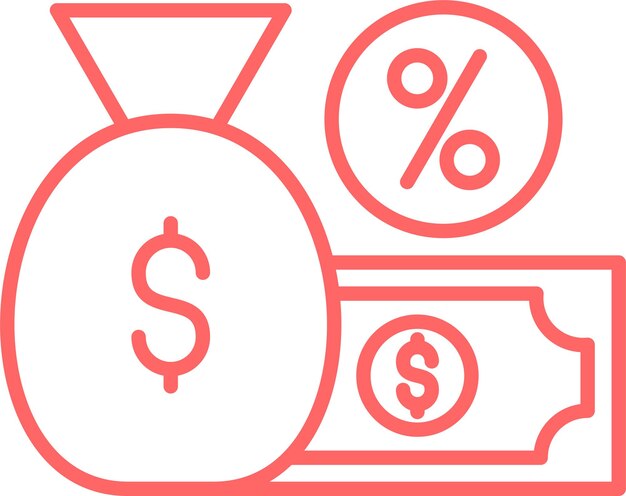 Estilo del icono de la comisión de diseño vectorial