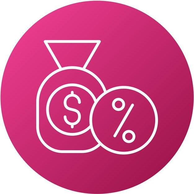 Estilo del icono de la comisión de diseño vectorial