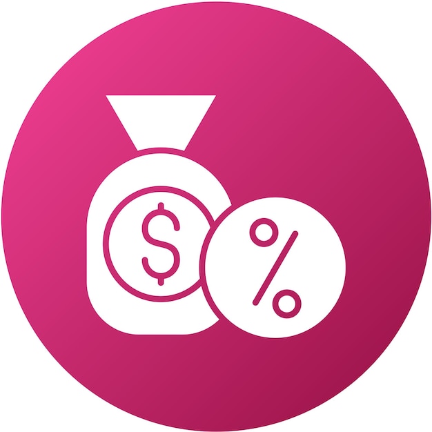 Estilo del icono de la comisión de diseño vectorial