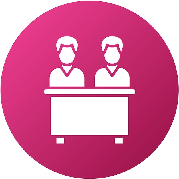 Estilo del icono del comité de diseño vectorial