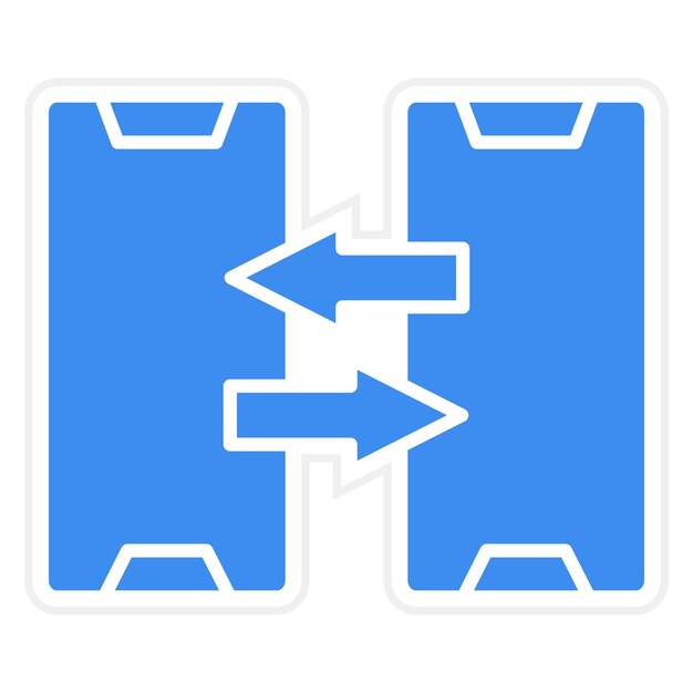 Estilo del icono de comparación de diseño vectorial