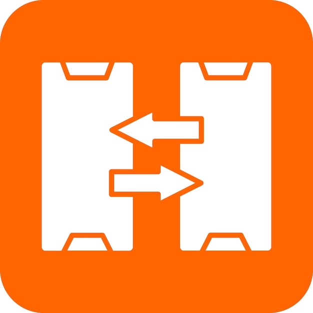 Estilo del icono de comparación de diseño vectorial