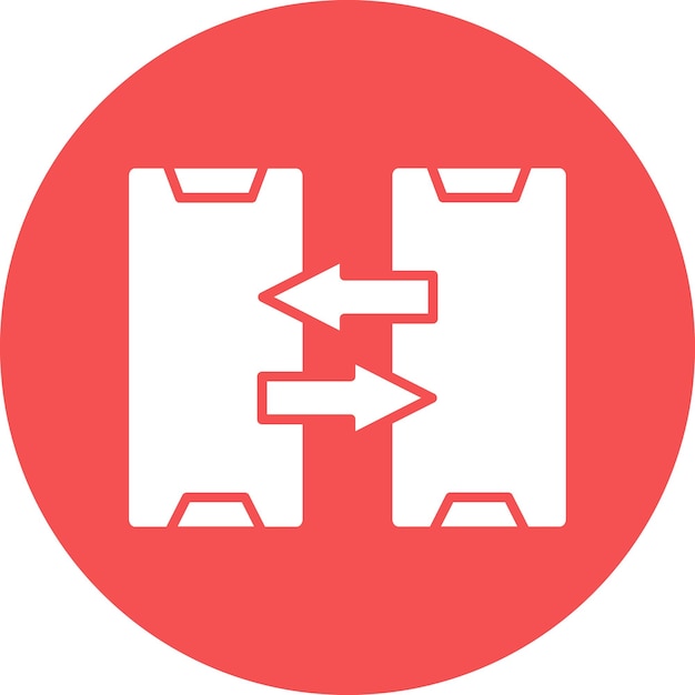 Estilo del icono de comparación de diseño vectorial