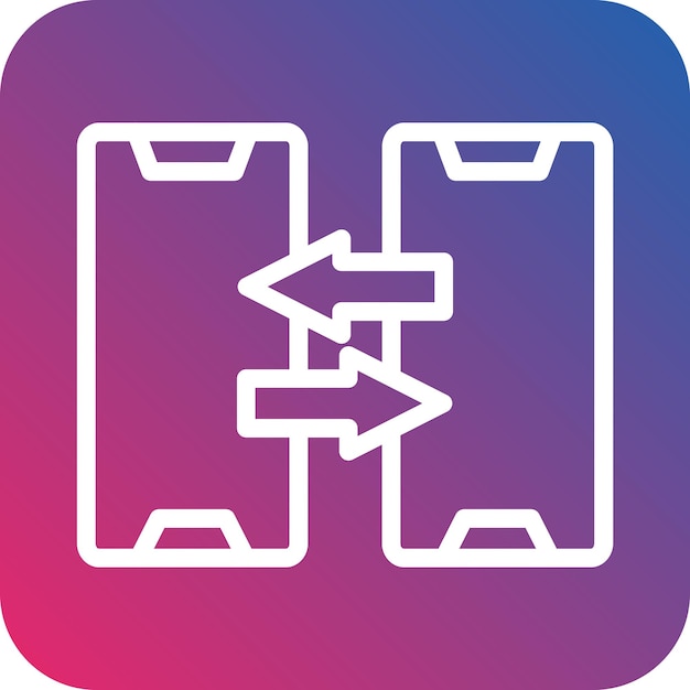 Estilo del icono de comparación de diseño vectorial