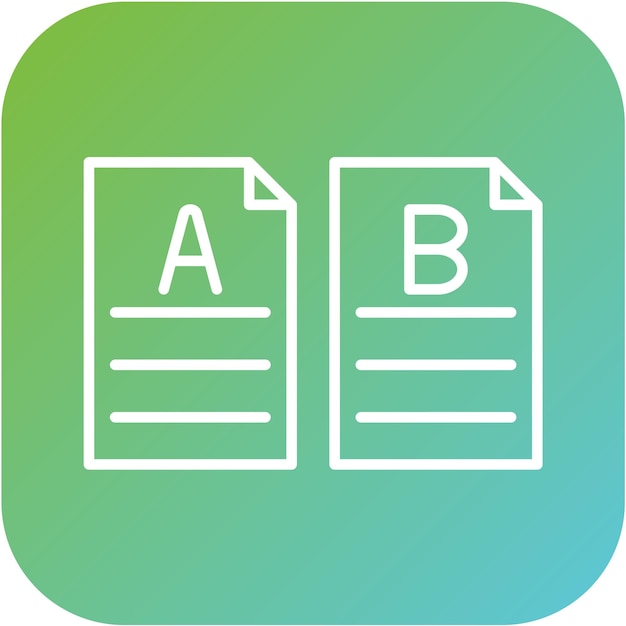 Estilo del icono de comparación de diseño vectorial
