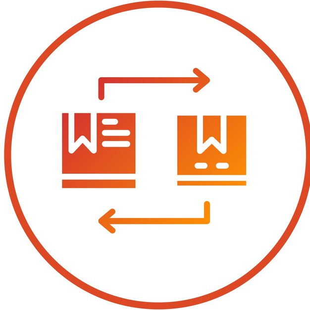Estilo del icono de comparación de productos de diseño vectorial