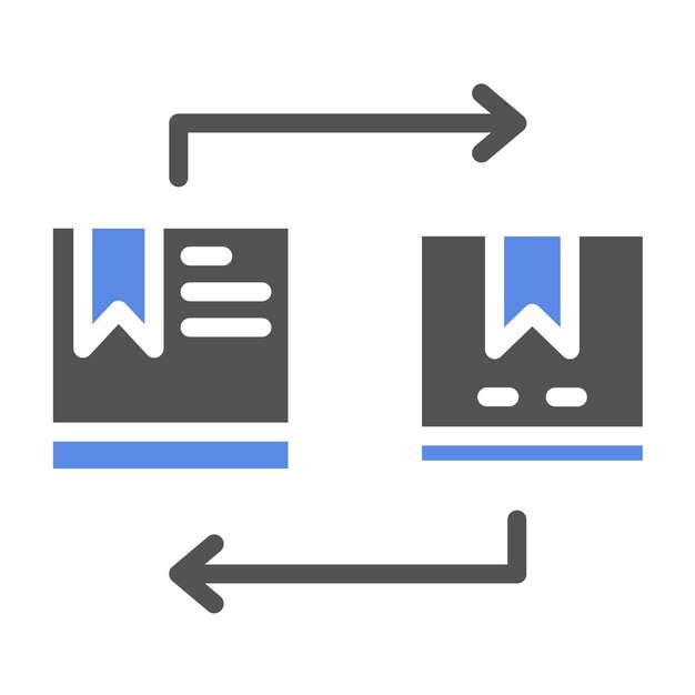 Estilo del icono de comparación de productos de diseño vectorial