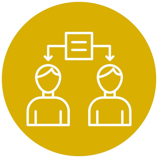 Estilo del icono para compartir información de diseño vectorial