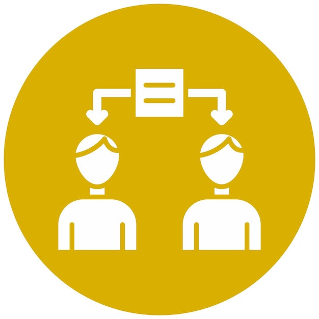Estilo del icono para compartir información de diseño vectorial