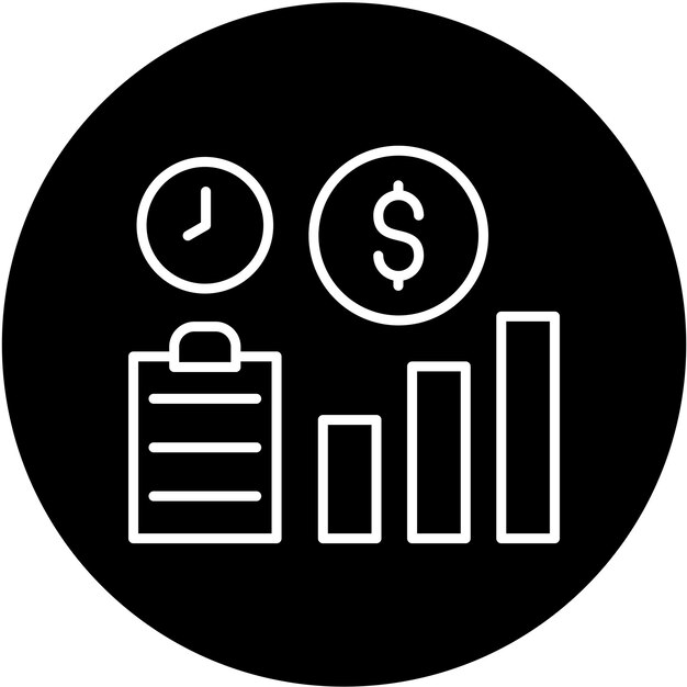 Estilo del icono de compensación de diseño vectorial