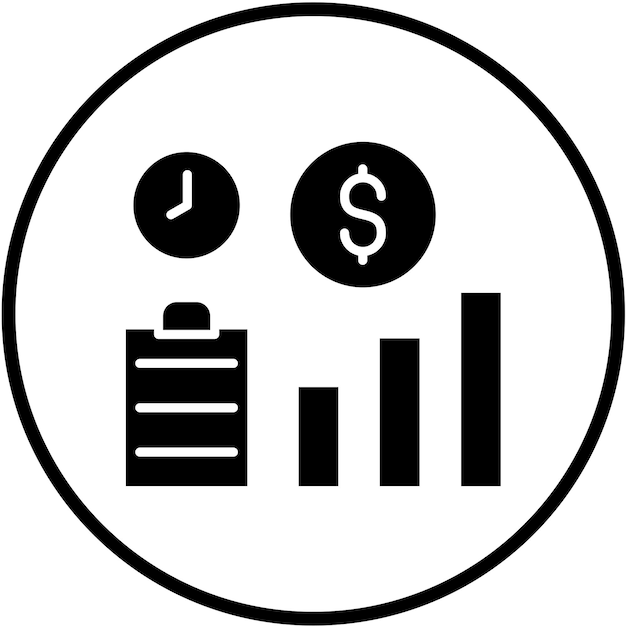Estilo del icono de compensación de diseño vectorial