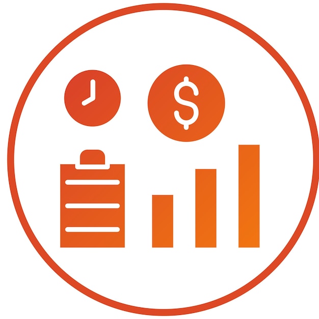 Estilo del icono de compensación de diseño vectorial