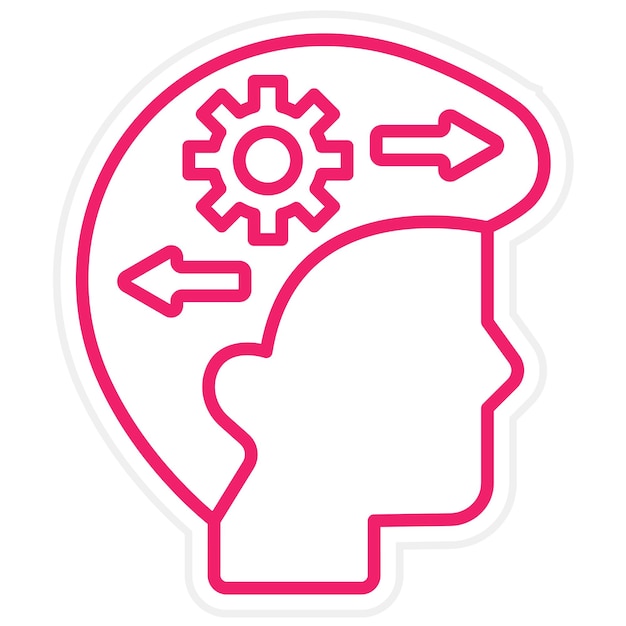 Estilo del icono del comportamiento del diseño vectorial